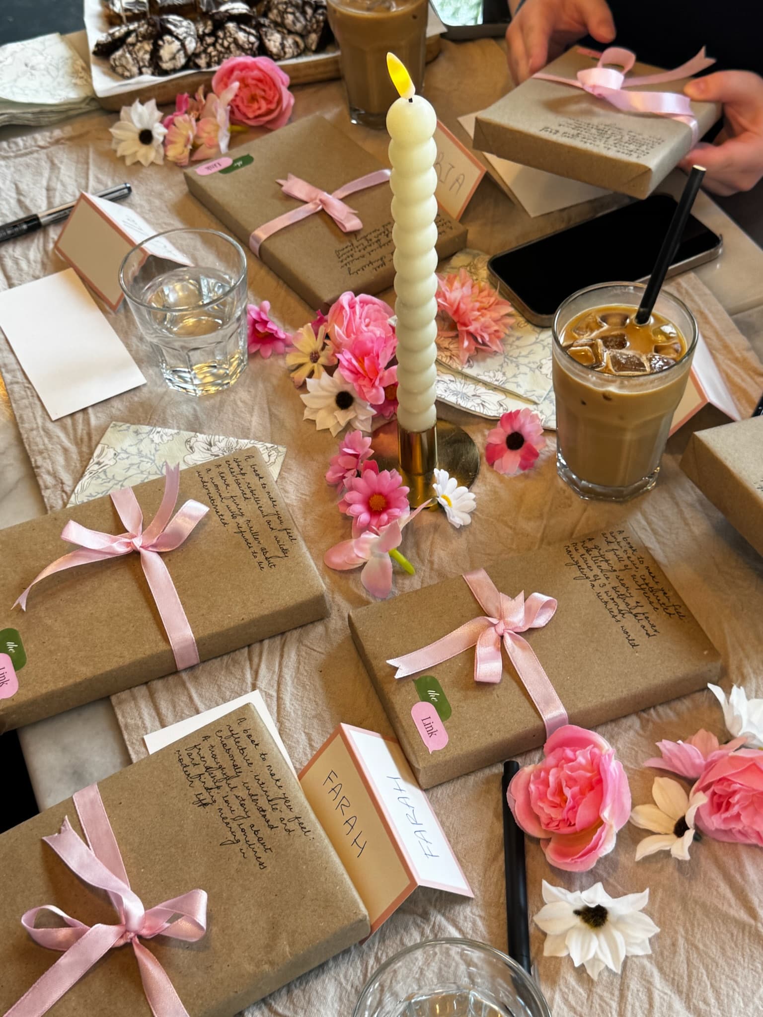 The book table, set and ready — The Link, Rotterdam